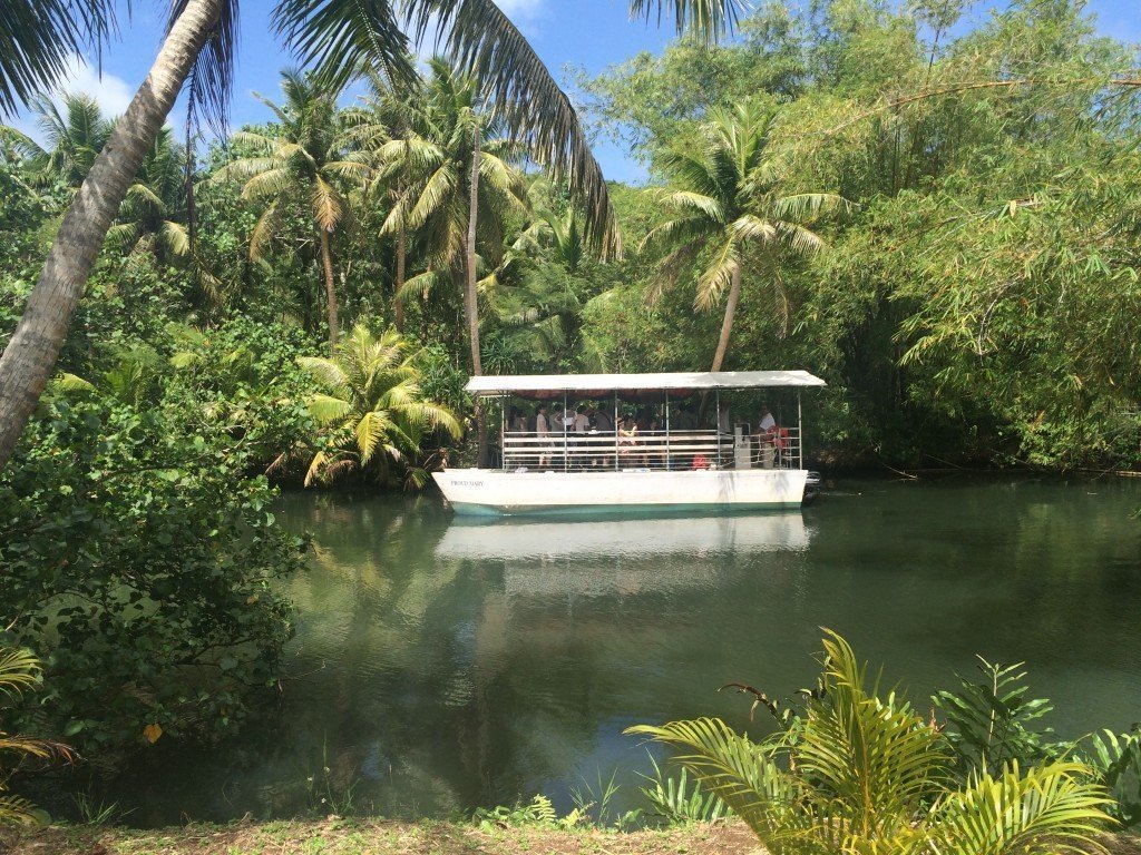 Adventure River Boat Cruising - Valley of the Latte Explore the jungles along the Talofofo & Ugum Rivers while aboard the Adventure River Cruise. Along the way you’ll visit a replica of an ancient Chamorro village to experience and see coconut leaf weaving, fire making and Guam’s mysterious latte stones.