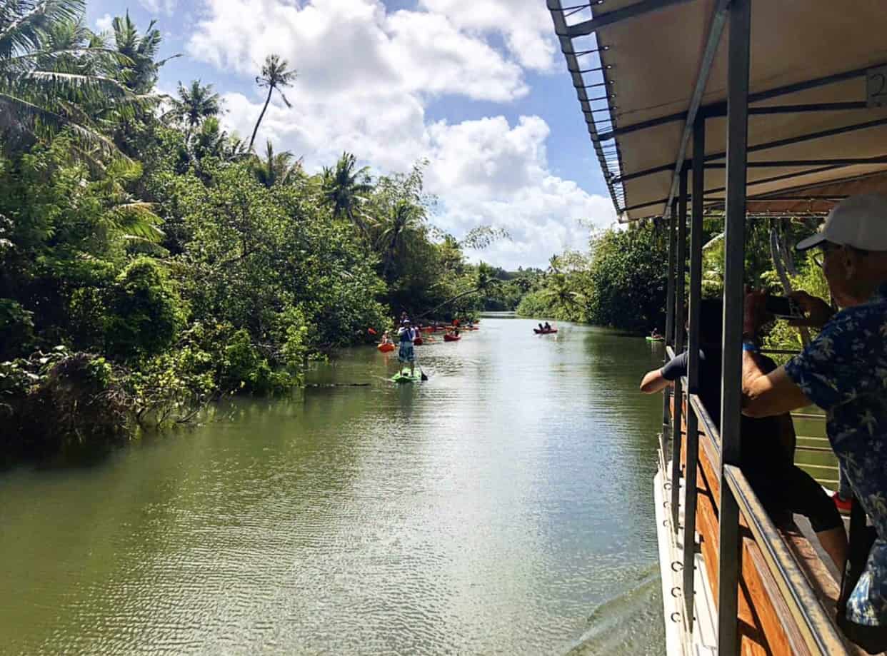 Adventure River Boat Cruises at Full Capacity at the Valley of the Latte Adventure Park