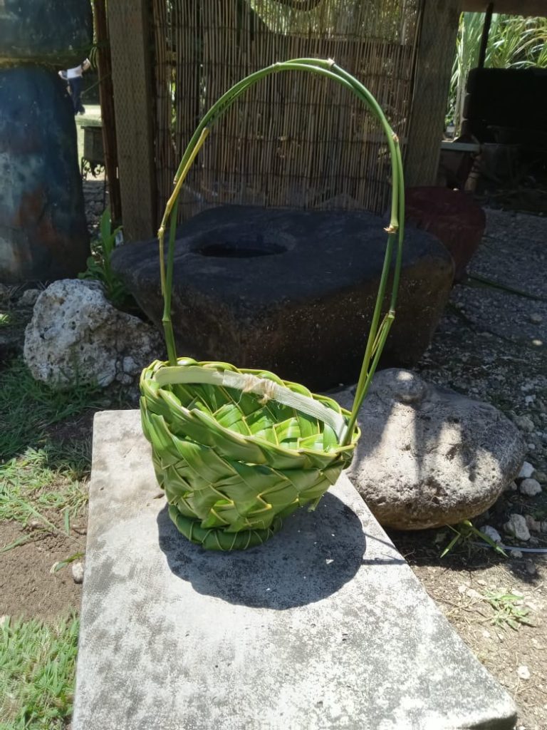 Guam Easter Basket Coconut Leaf Workshop at the Valley of the Latte