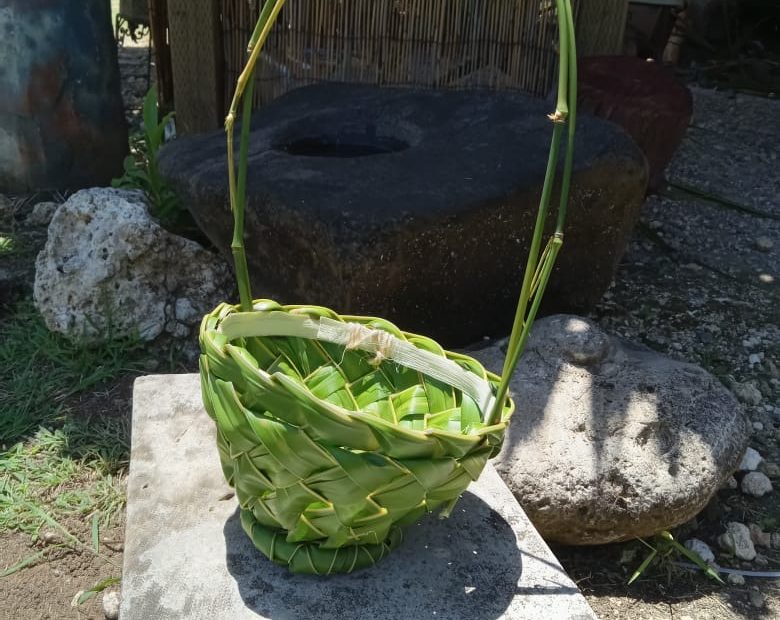 Guam Easter Basket Coconut Leaf Workshop at the Valley of the Latte